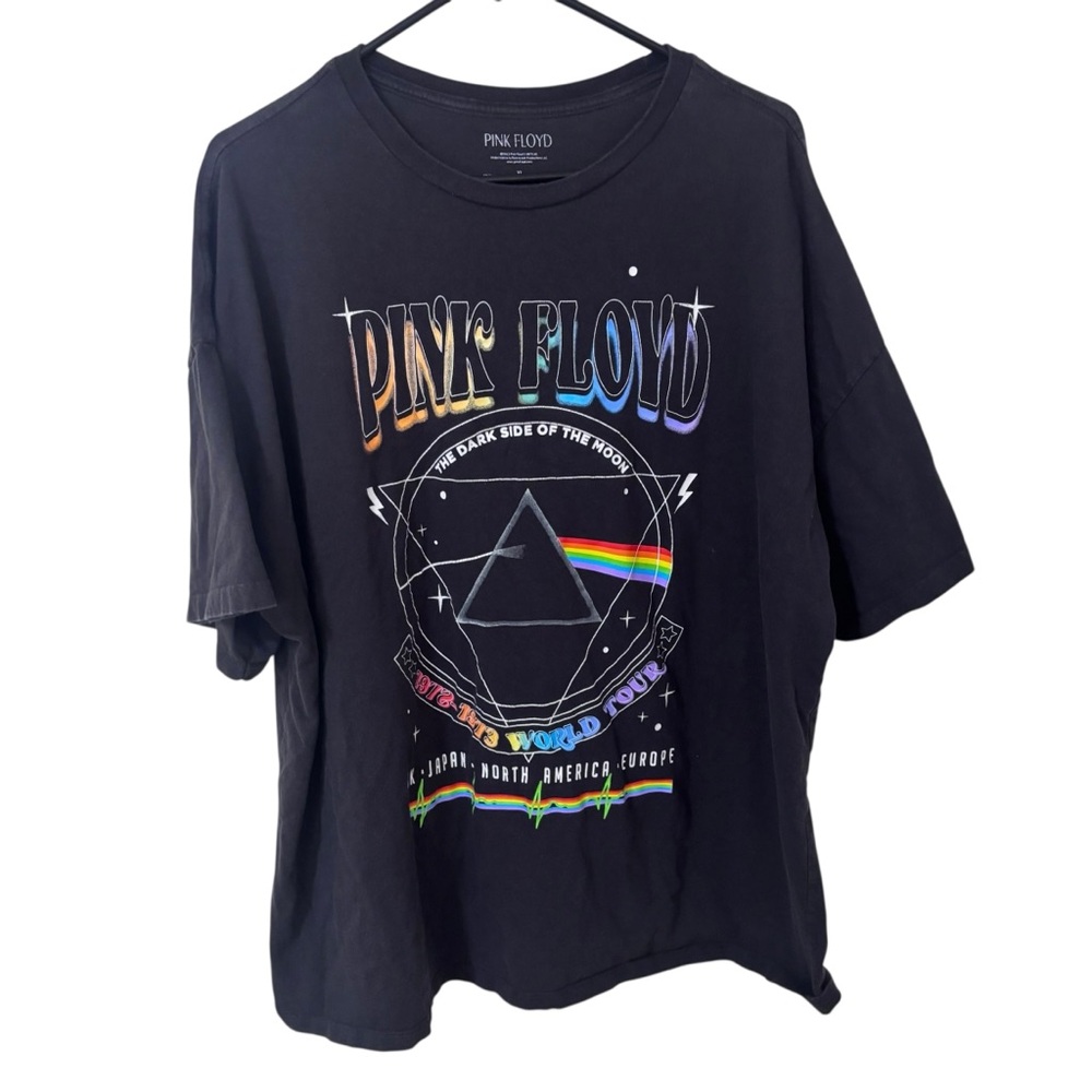 Pink Floyd dark side of the moon world tour short sleeve tshirt XL